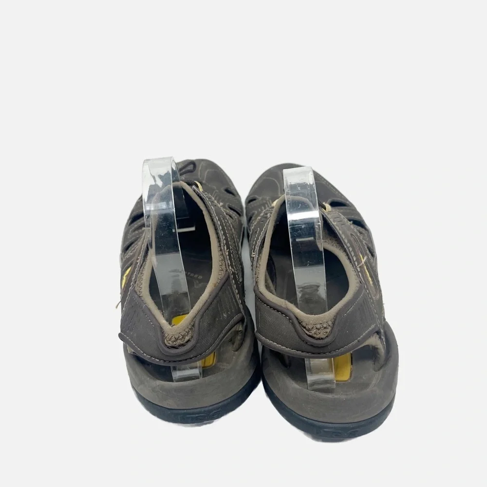 Teva Men's Leather Sandals Lace Up Slip On Bungee Lacing System Size 8